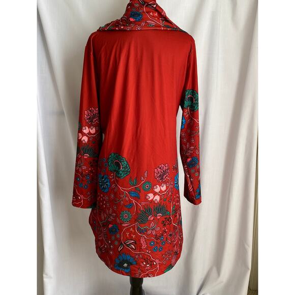 Women’s 2xl red tunic top extra large lily - Picture 9 of 11